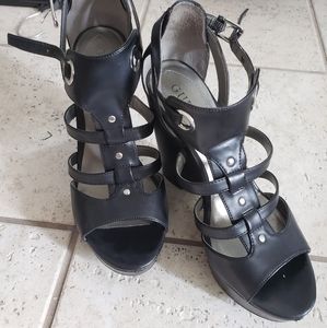 Guess Black Wedges